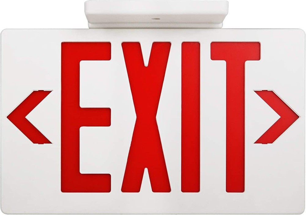 LED Exit Sign Red Letter Emergency Exit Light Battery Backup UL924 Fire-4 Pack