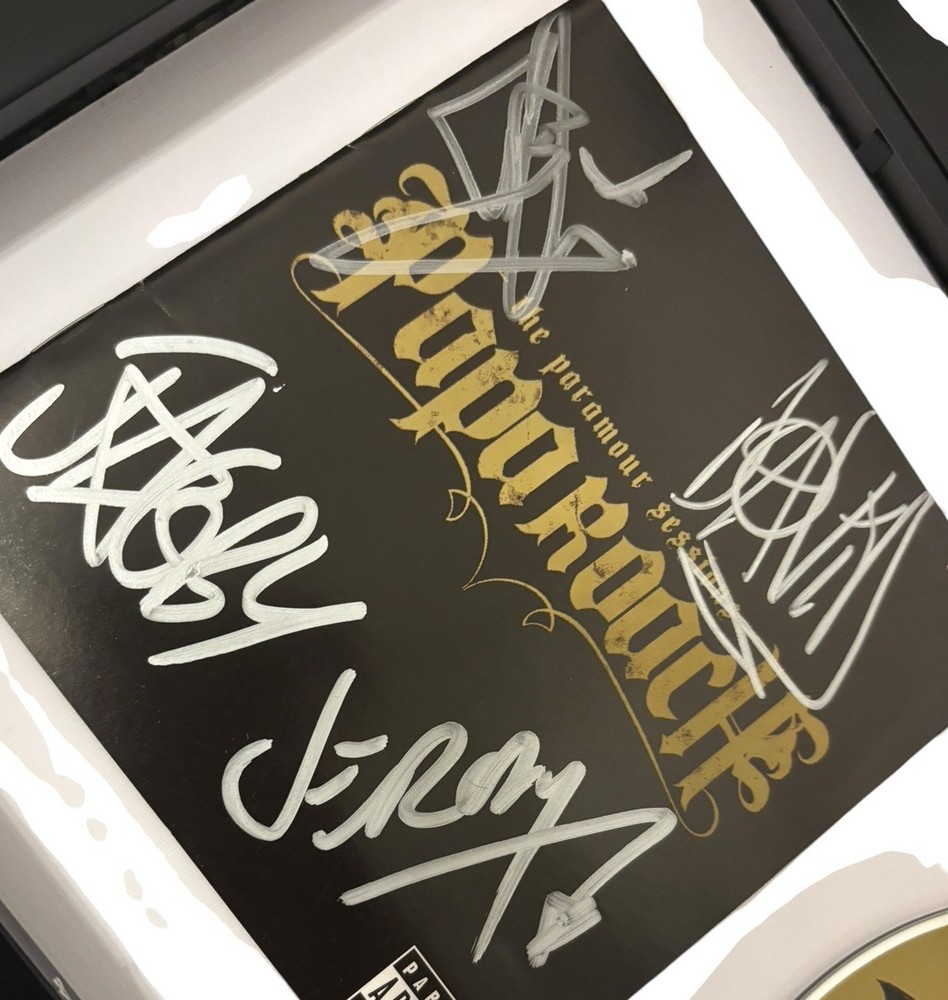 PAPA ROACH SIGNED AUTOGRAPH x4 PARAMOUR SESSIONS FRAMED & MATTED CD JACOBY +3