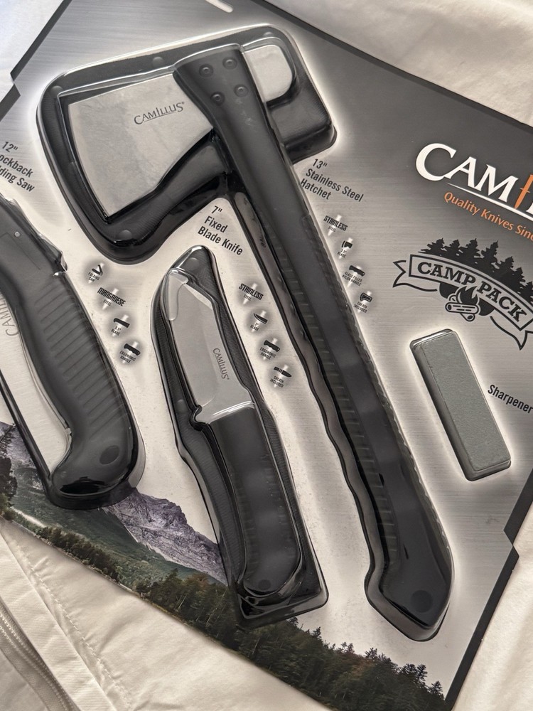 Camillus 4 piece Camp pack Knife set