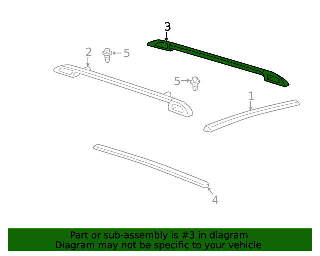 Genuine GM Side Rail 10337785