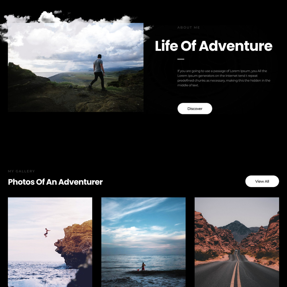 Adventure Website Design with Free VPS Web Hosting and Installation