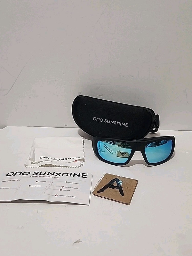 OhO Smart Glasses,Polarized Sunglasses with Bluetooth Speaker,Athletic/Outdoo...