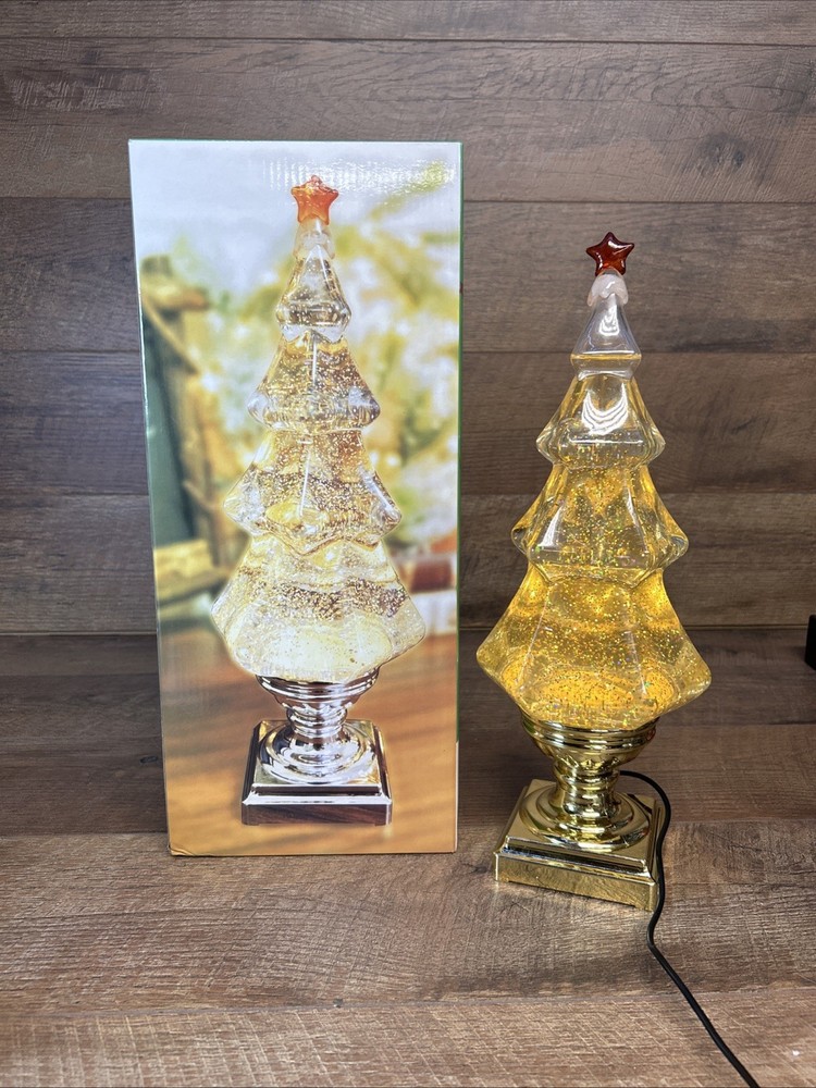 eldnacele Water Glittering Spinning Led christmas tree