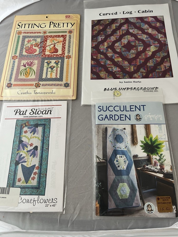 4 Quilt patterns - new in package. Mix Lot
