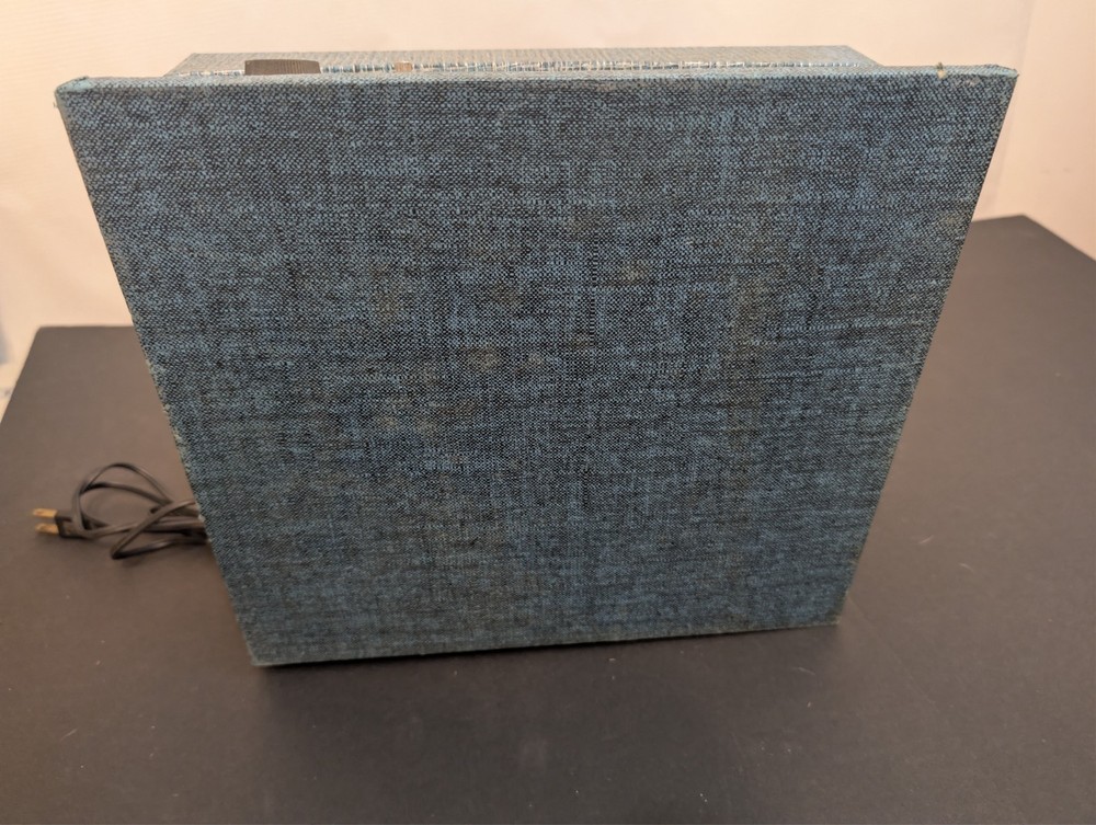 VTG Decca Portable Record Player Solid State Tested & Works Great See Video Blue