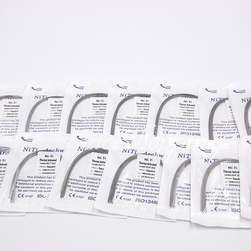 Dental Square/Natural/Ovoid Ortho Thermal Activated Niti Rectangular Arch Wire