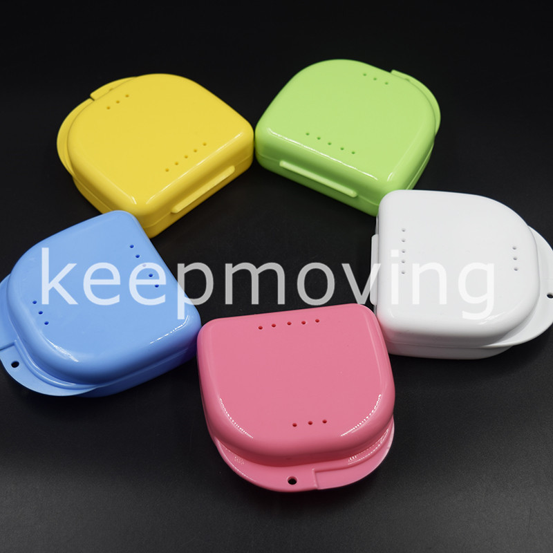 100 Pcs Dental Orthodontic Retainer Denture Storage Case Box Container to Select