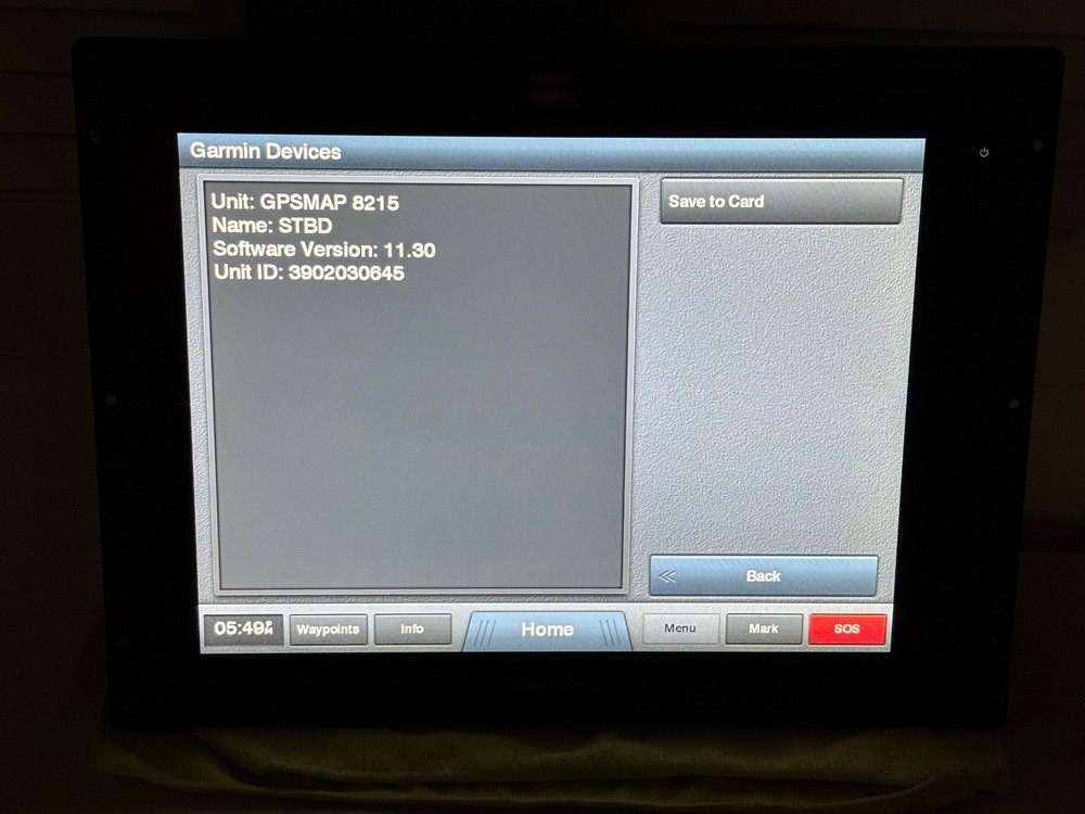 Garmin GPSMAP 8215 Touch Screen GPS Chartplotter Multi Funtion Display