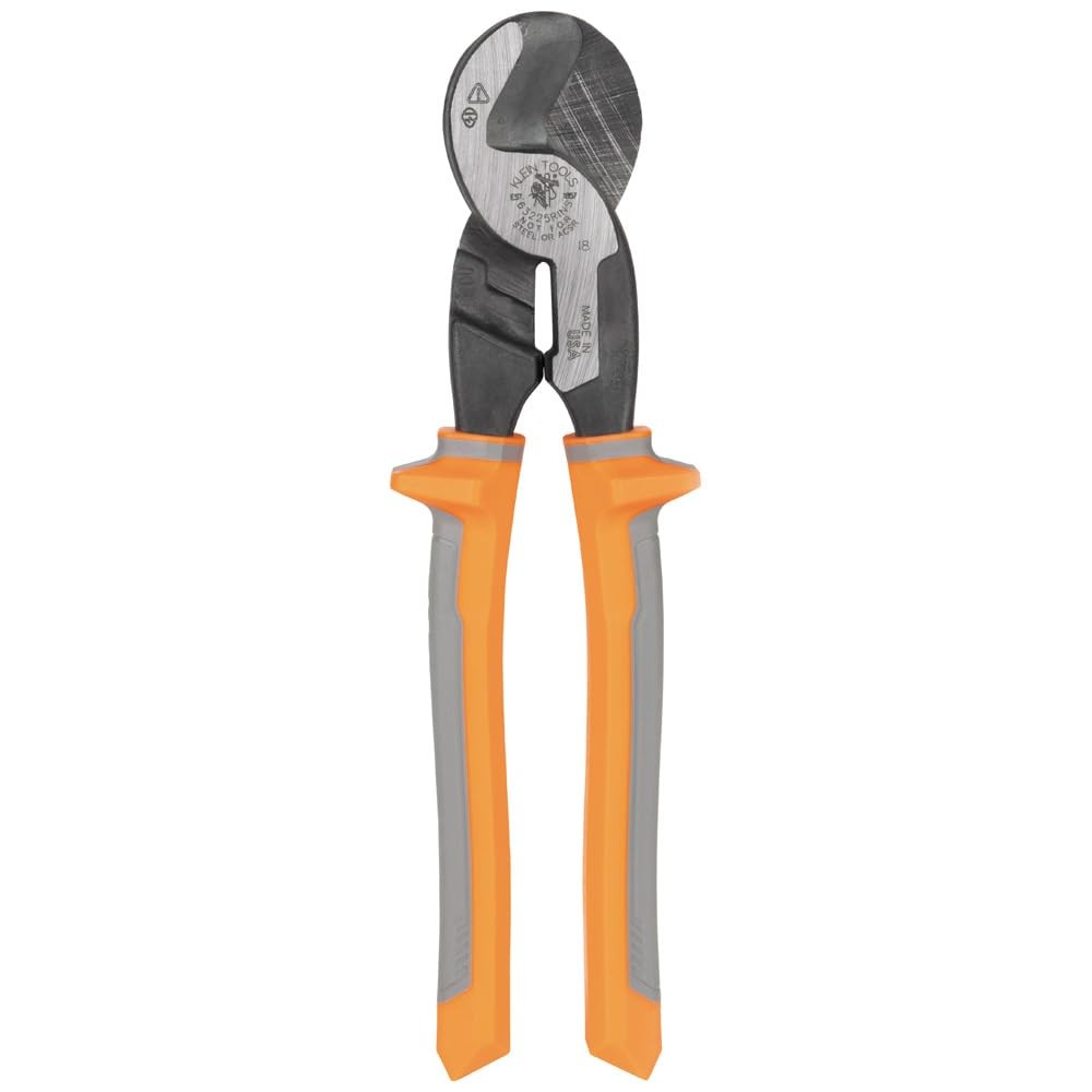 Klein Tools Insulated High Leverage Cable Cutter For Aluminum Copper 100 Pair...