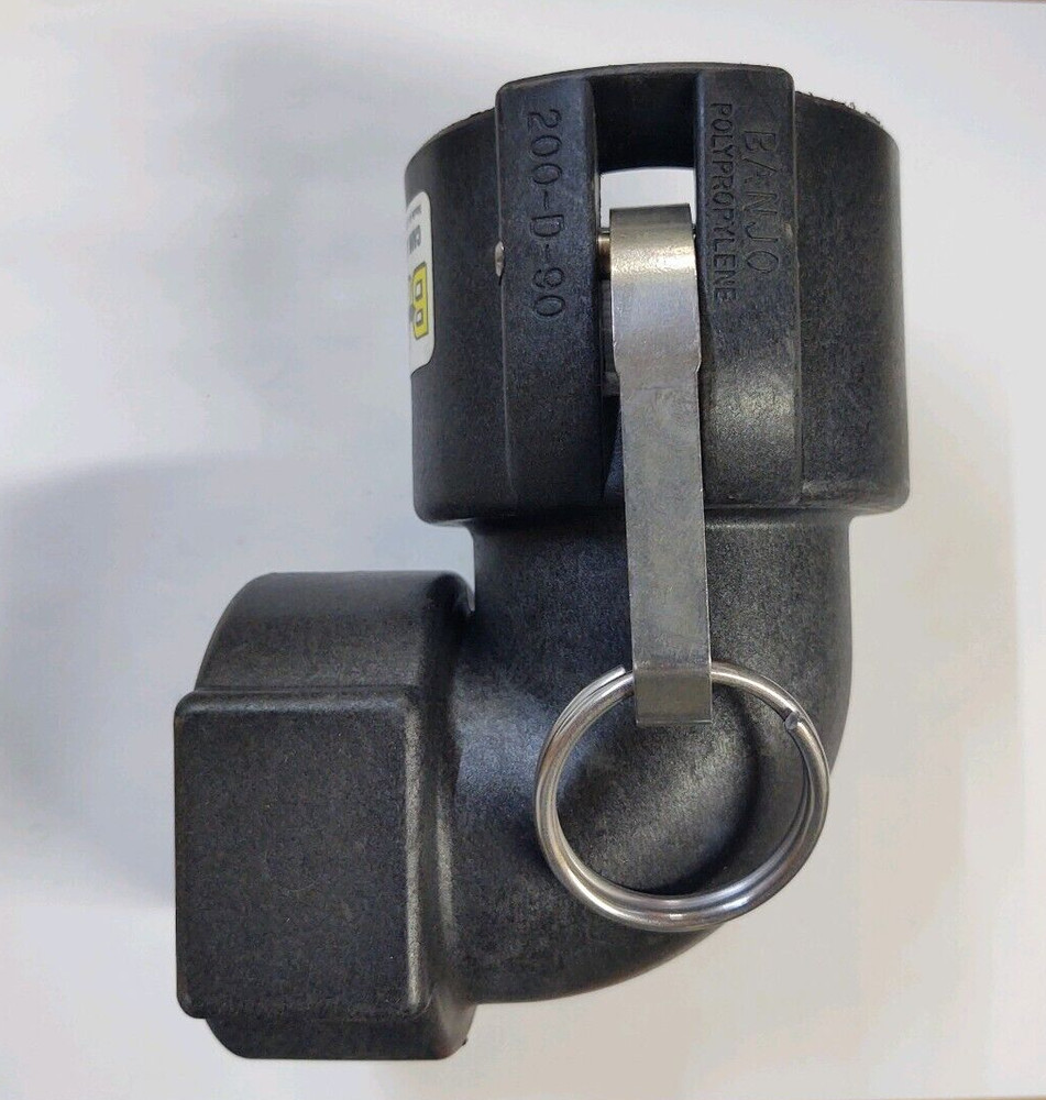 200D90 BANJO CAM LEVER COUPLING-BLACK POLYPROPYLENE