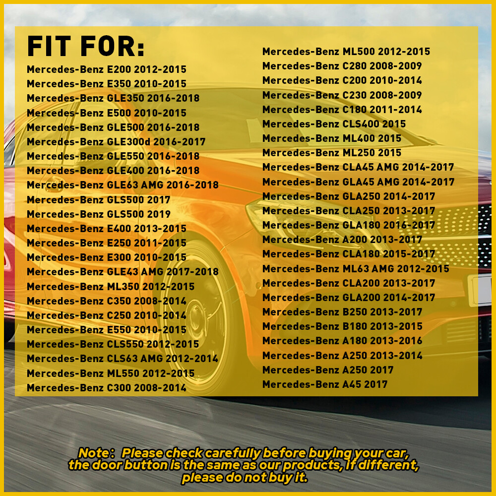 Fits 2013-2017 Mercedes-Benz CLA250 Door Window Lift Panel Control Switch Button