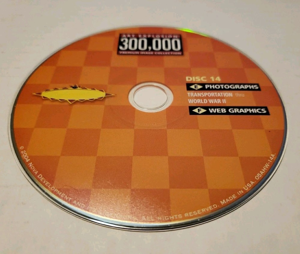 Art Explosion 300,000 Software - Disc 14 - Replacement Loose Disc