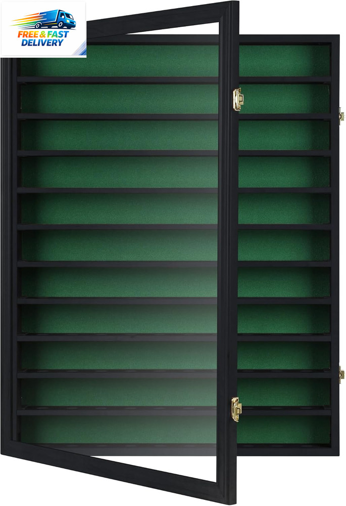 110 Golf Ball Display Case in Black Finish