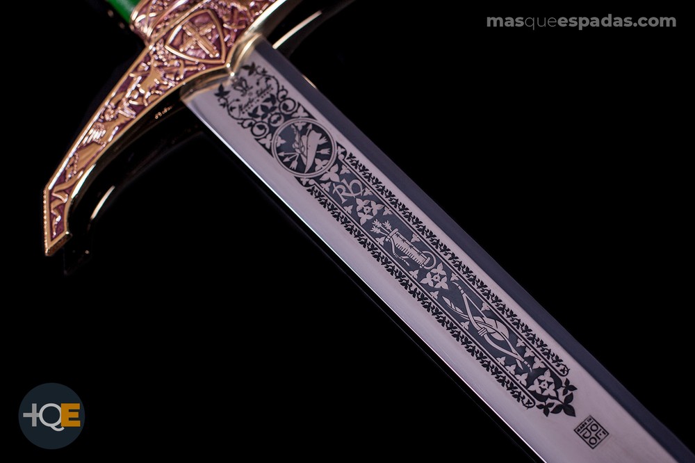 Sword Robin Hood Gold - Deep Engraving