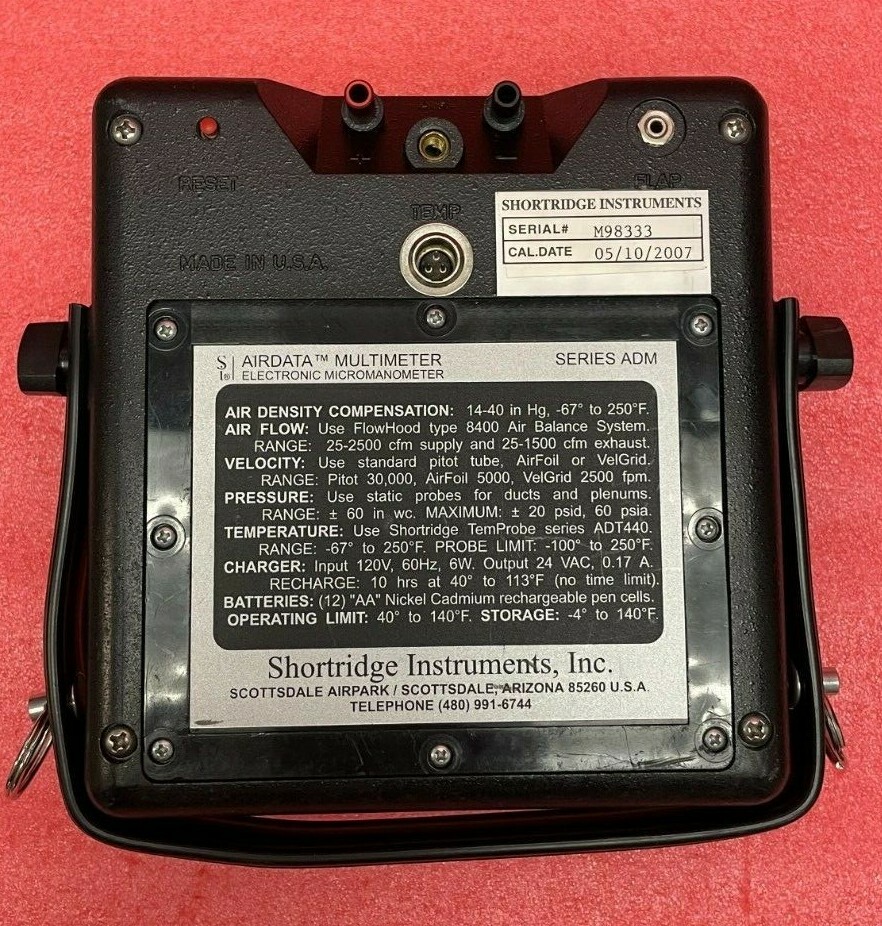 Shortridge Airdata MULTIMETER ADM-860