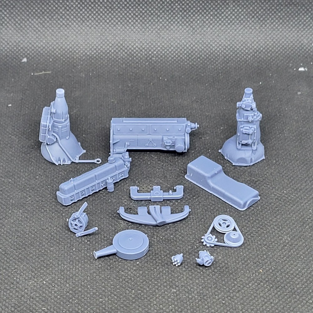 Chevy Inline 6 "Turbo Thrift" model engine resin 3D printed 1/25 1/24
