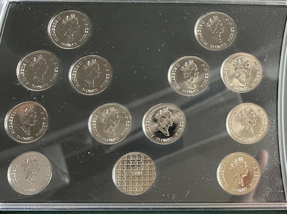 2000 Canada Millennium Special Edition 25 Cent Coin Set