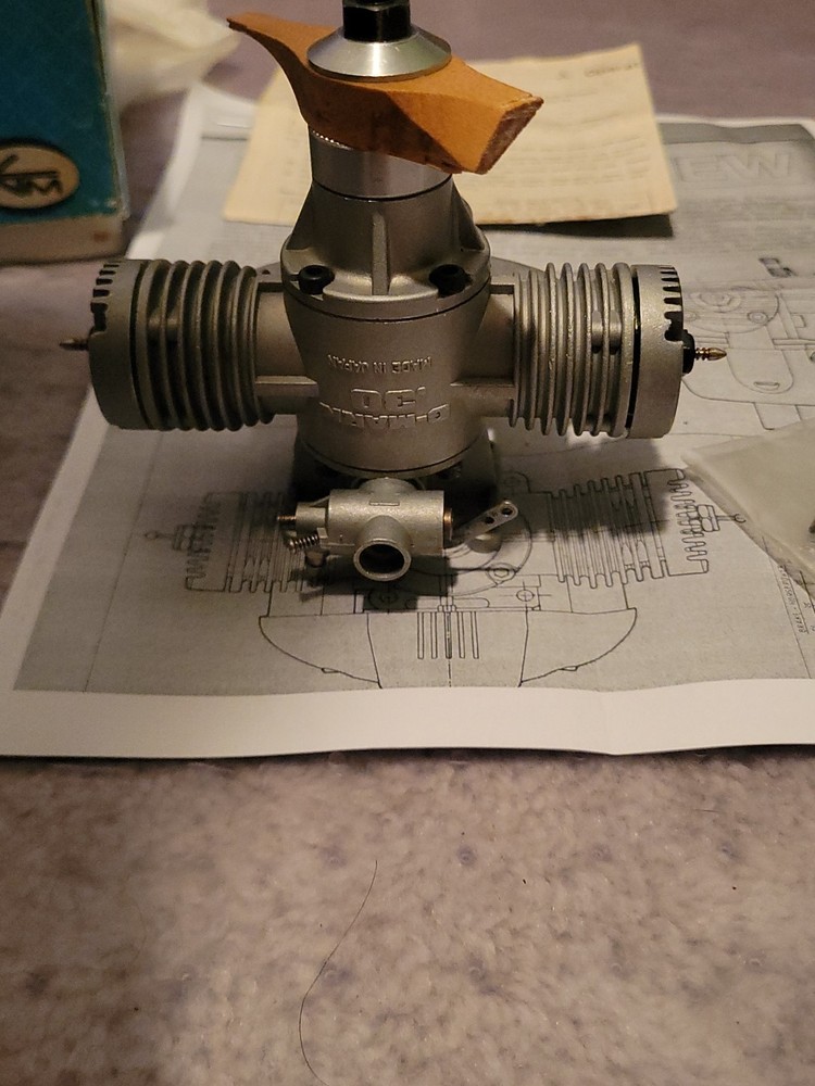 G Mark Twin Cylinder 30 Remote Control Model Airplane Engine
