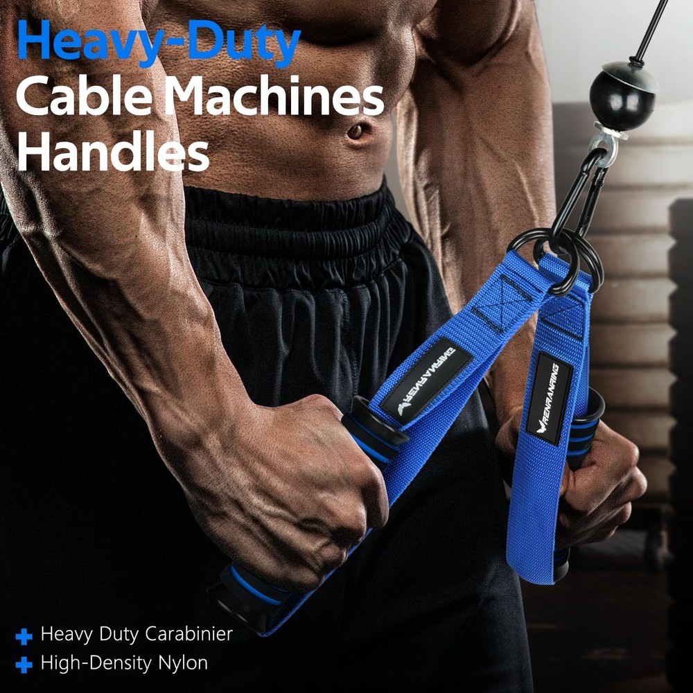 Gym Exercise Handles Replacement Handle Attachments for Cable Machine Pulleys