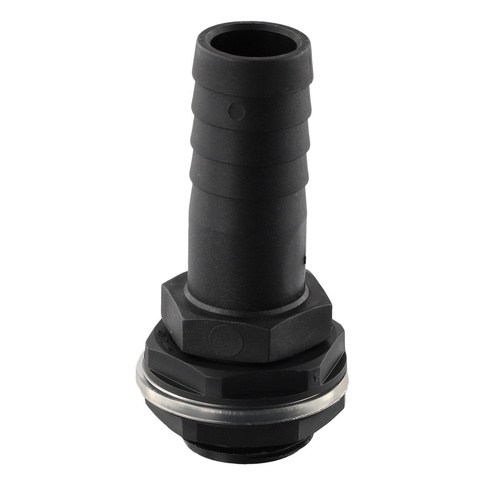 Pipe Overflow Connector 1\\\" Barb 3/4\\\" BSPM Thread Quick 1\" Barb 1in