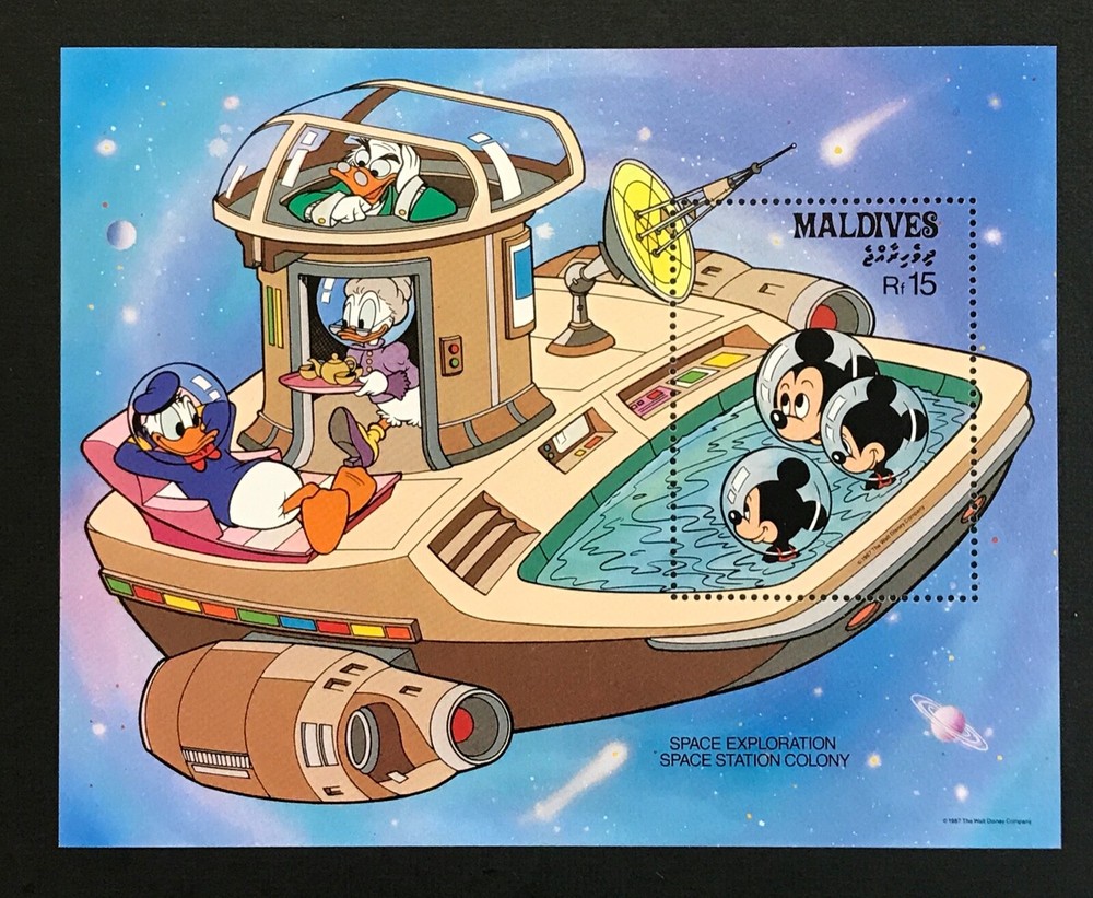 Disney - Maldives - Space Exploration s/s - MNH
