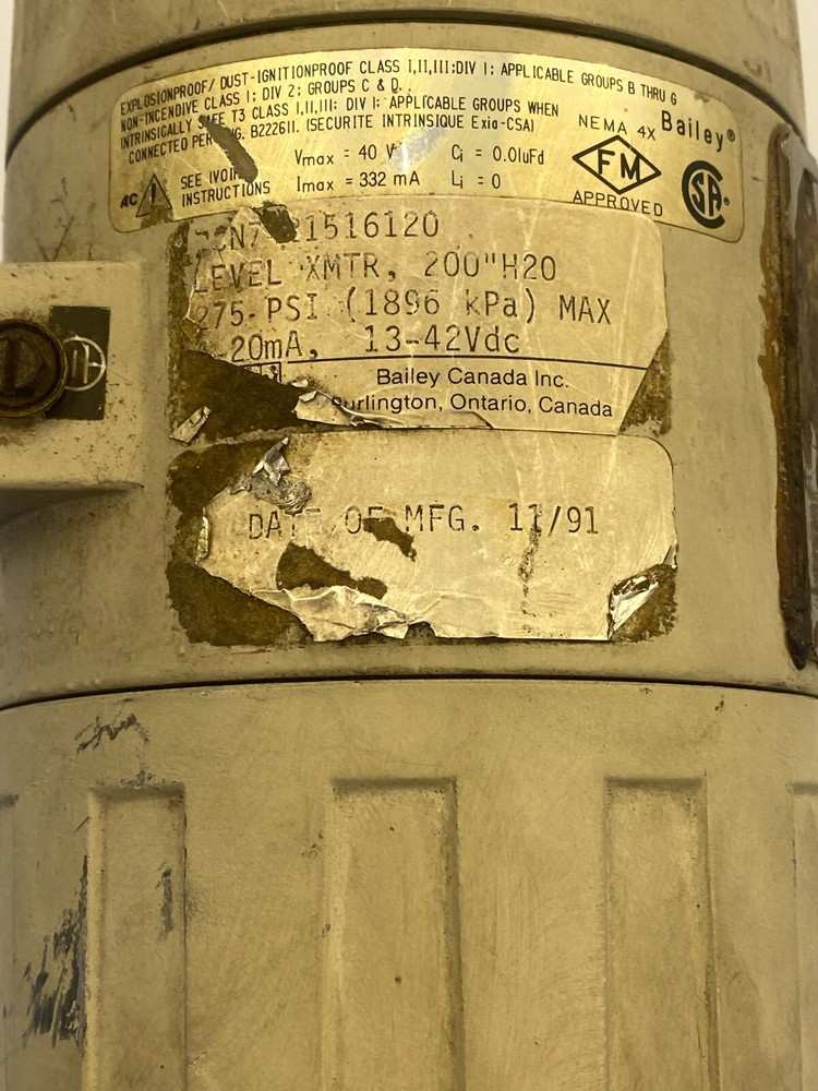 BAILEY 21516120 XMTR LEVEL TRANSMITTER