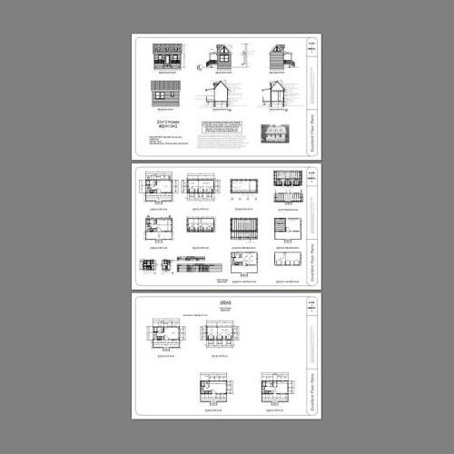 20x10 Tiny House -- 281 sq ft -- PDF Floor Plan -- Model 2