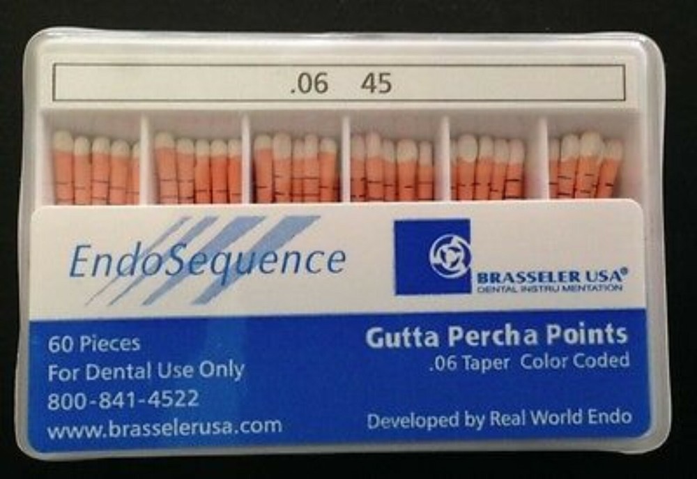 Brasseler Endosequence gutta percha points different variations (pack of 60)