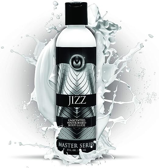 Master Series Jizz Unscented Water-Based Lube, 8 Ounce