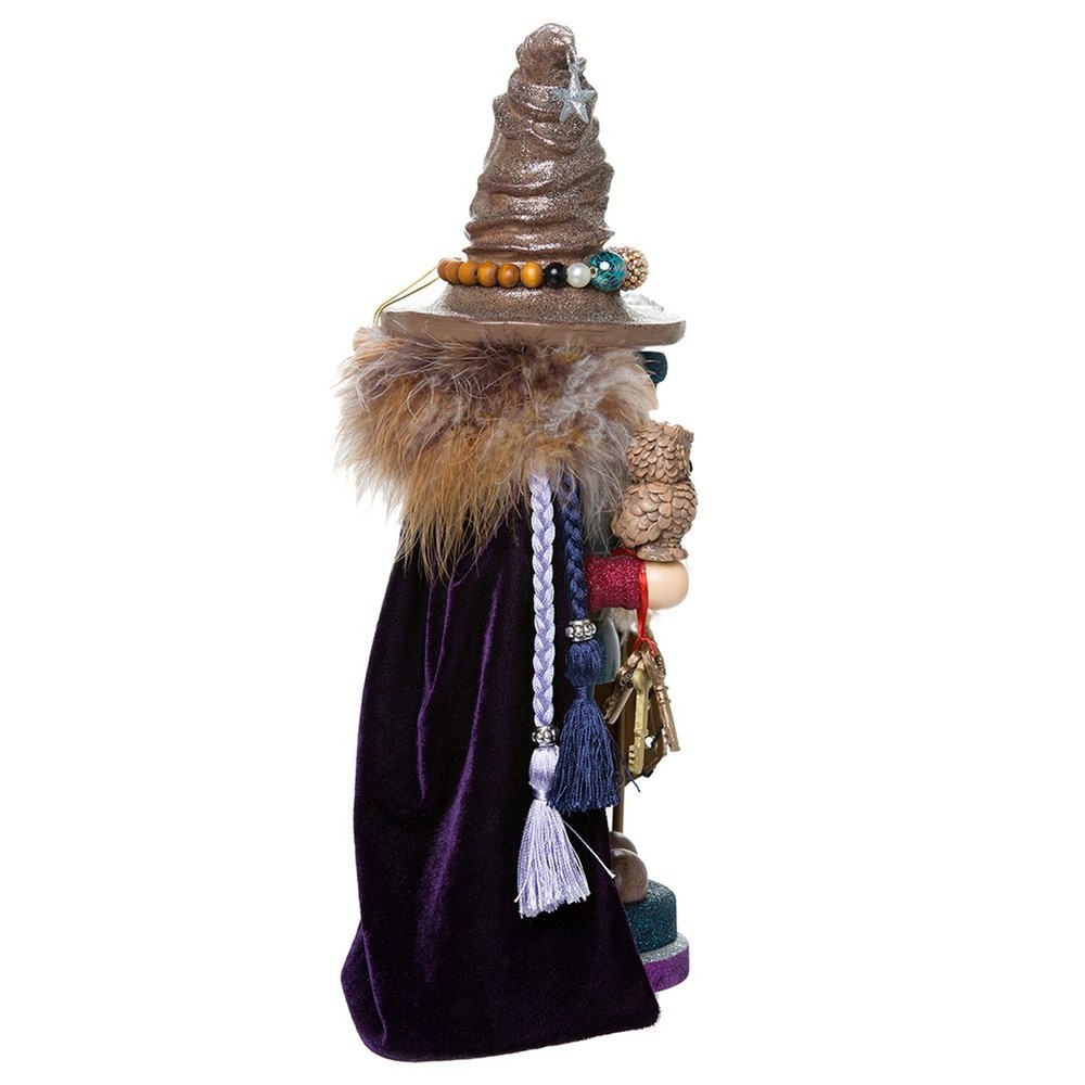 Kurt Adler 15" Hollywood Wizard Nutcracker with Owl