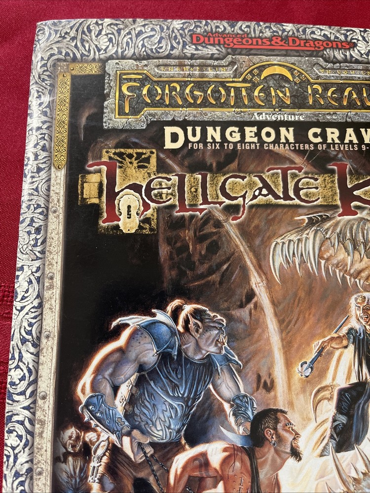Hellgate Keep - Forgotten Realms Dungeons & Dragons AD&D TSR 9562 1st PRINTING