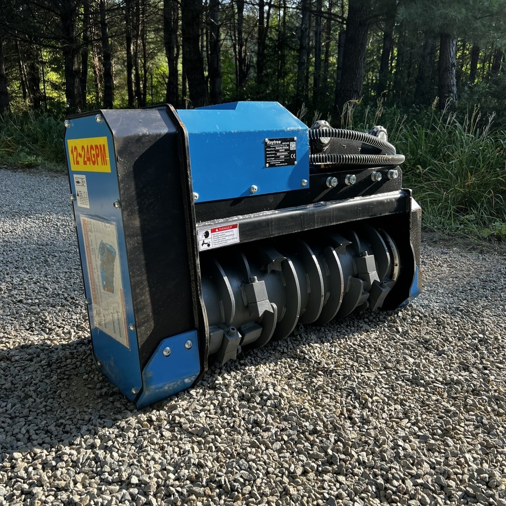 Excavator Forestry Drum Mulcher Head Attachment For 4-8 Ton Weight Classes