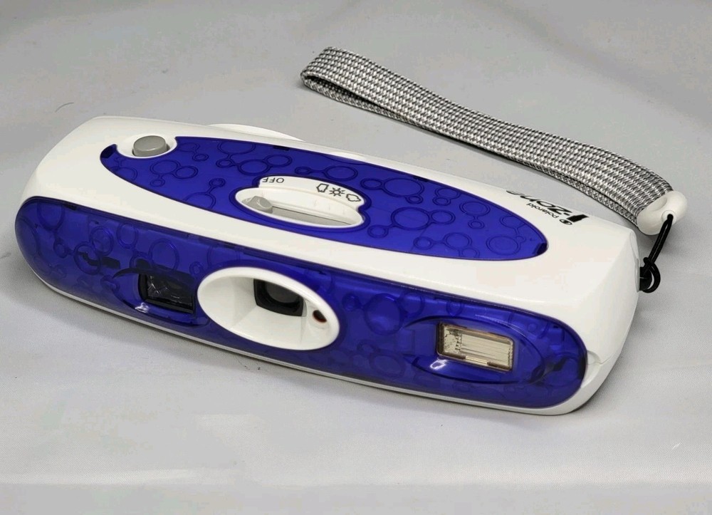Polaroid I-Zone Instant Pocket Camera Blue w/ Strap