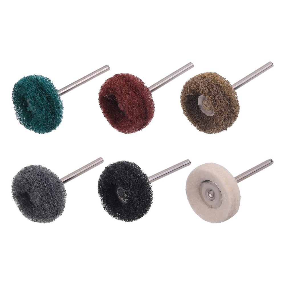 Ceramic Buffing Polishing Wheels - 1" Diameter, 60 Pack for Rotary Tools