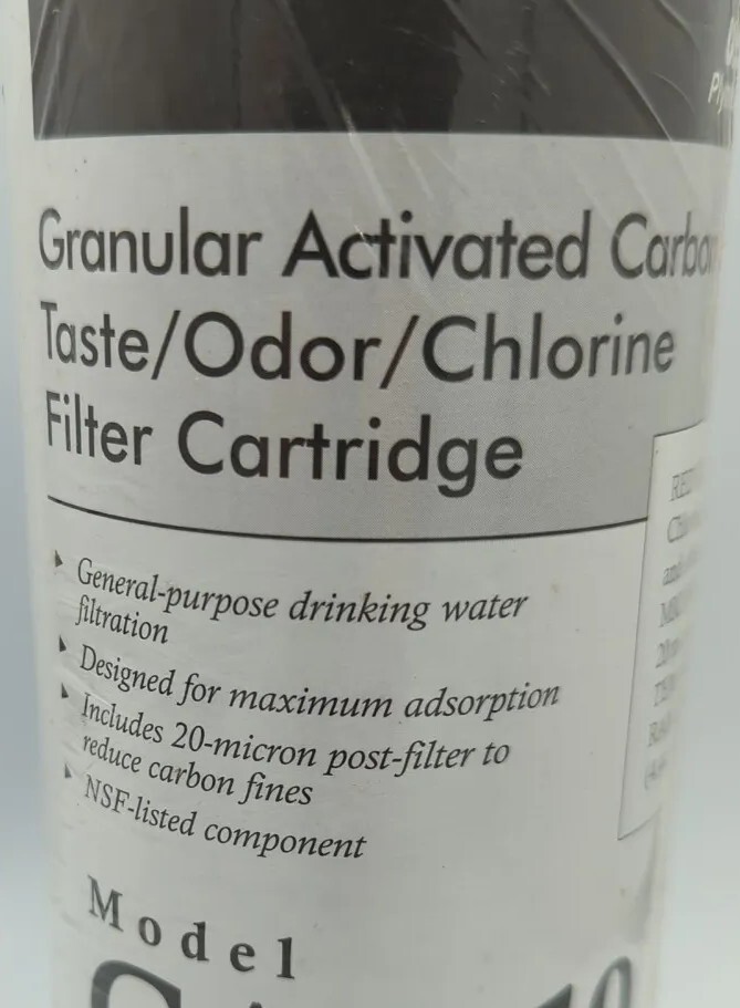 US Filter GAC-10 Drinking Water FilterTaste Odor Chlorine (9-3/4" x 2-7/8")