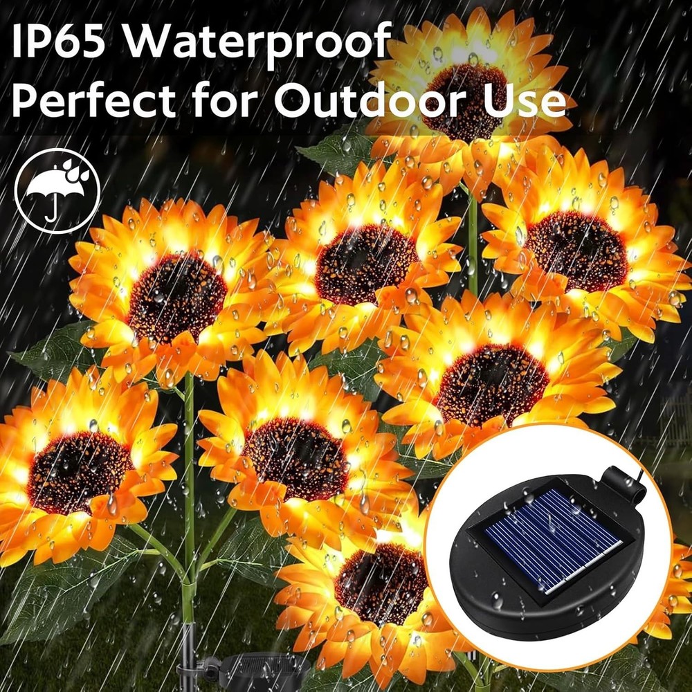 2 Pack Replacement Solar Panel for Outdoor Lights, Solar Lights Replacement P...