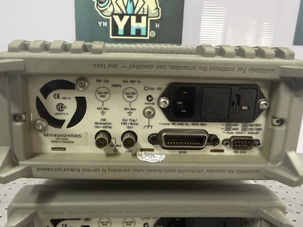 Agilent 33120A Function/Arbitrary Waveform Generator Tested Output AS-IS