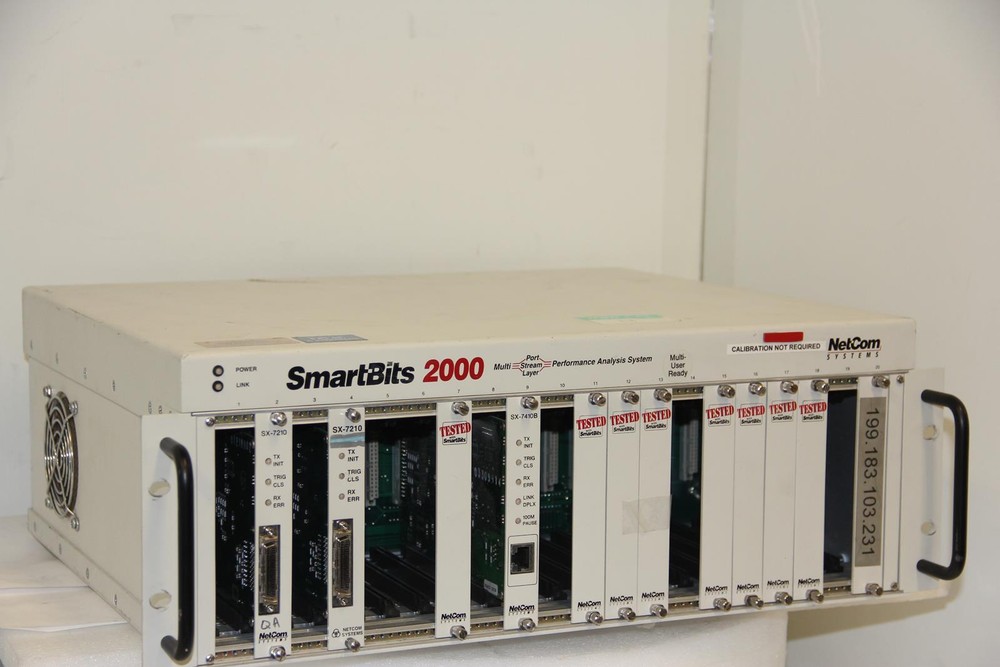 SMARTBITS SMB-2000 Performance Analysis Main Frame with SX-7210 (2) SX-7410B