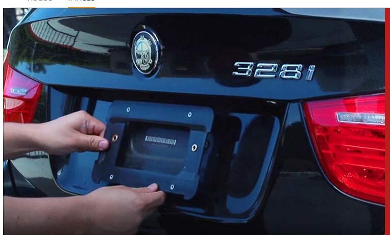 Rear License Plate Base Mount Bracket Frame Holder For BMW Replace 51187160607