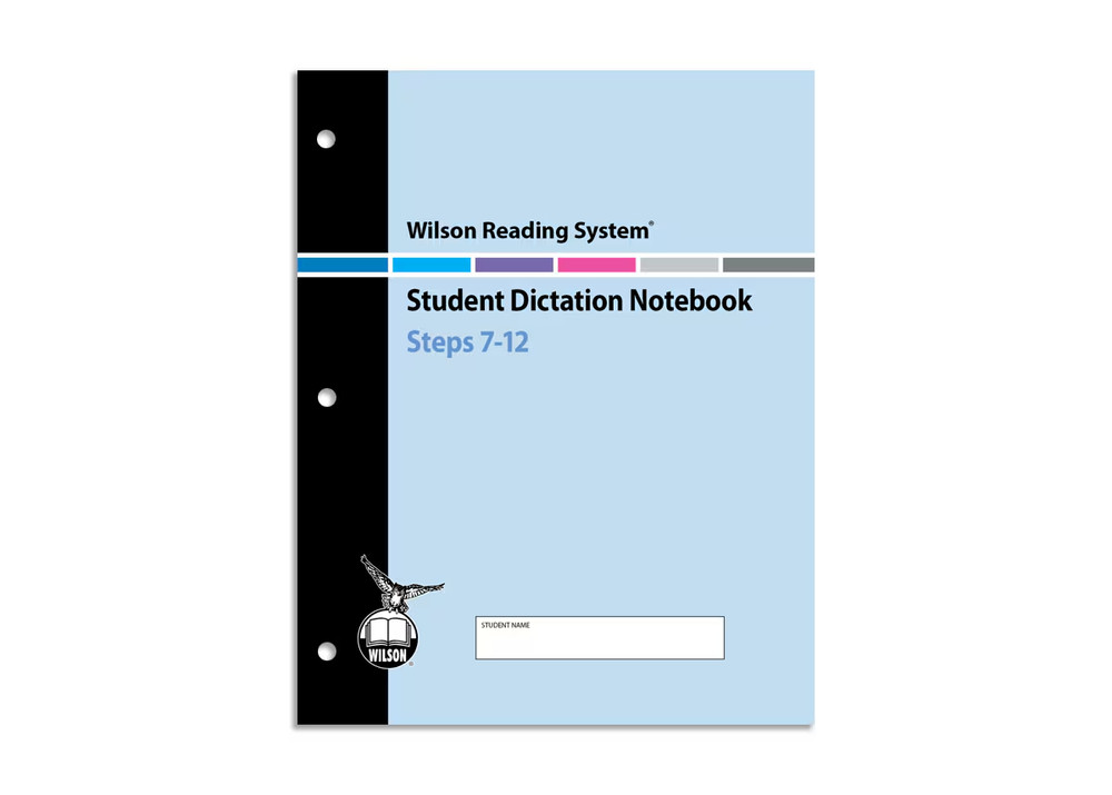 Wilson Reading System Student Dictation Notebook Steps 7-12 4th Edi Book NEW