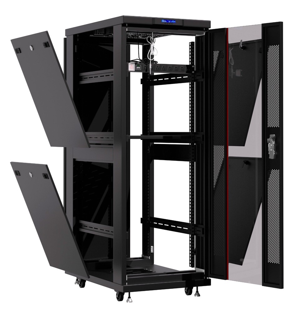 Sysracks 32U 24'' Deep IT Network Data Server Rack Cabinet