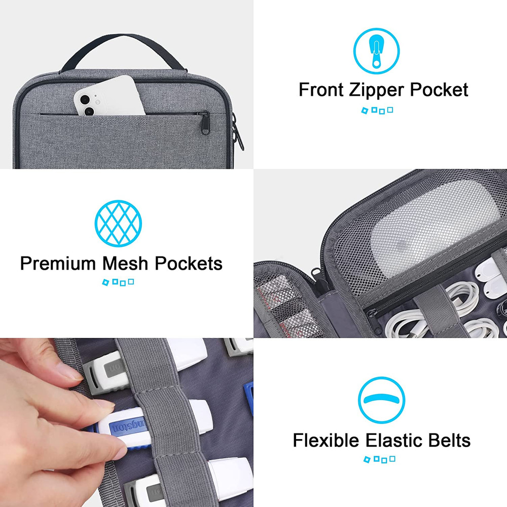 Lacdo USB Flash Drive Case Thumb Drive Holder Case Organizer Portable