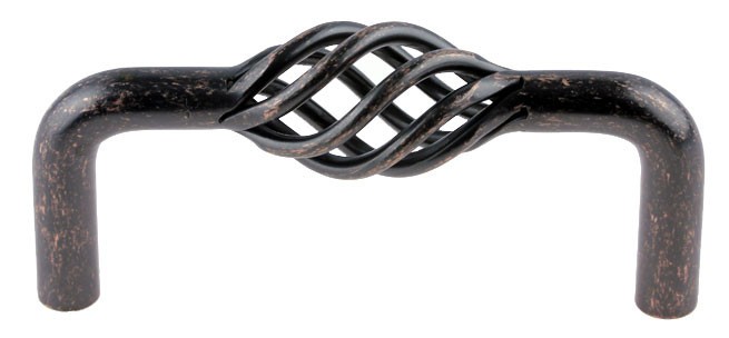 (12 Pack) 3" Rustic Bird Cage Pull Antique Copper