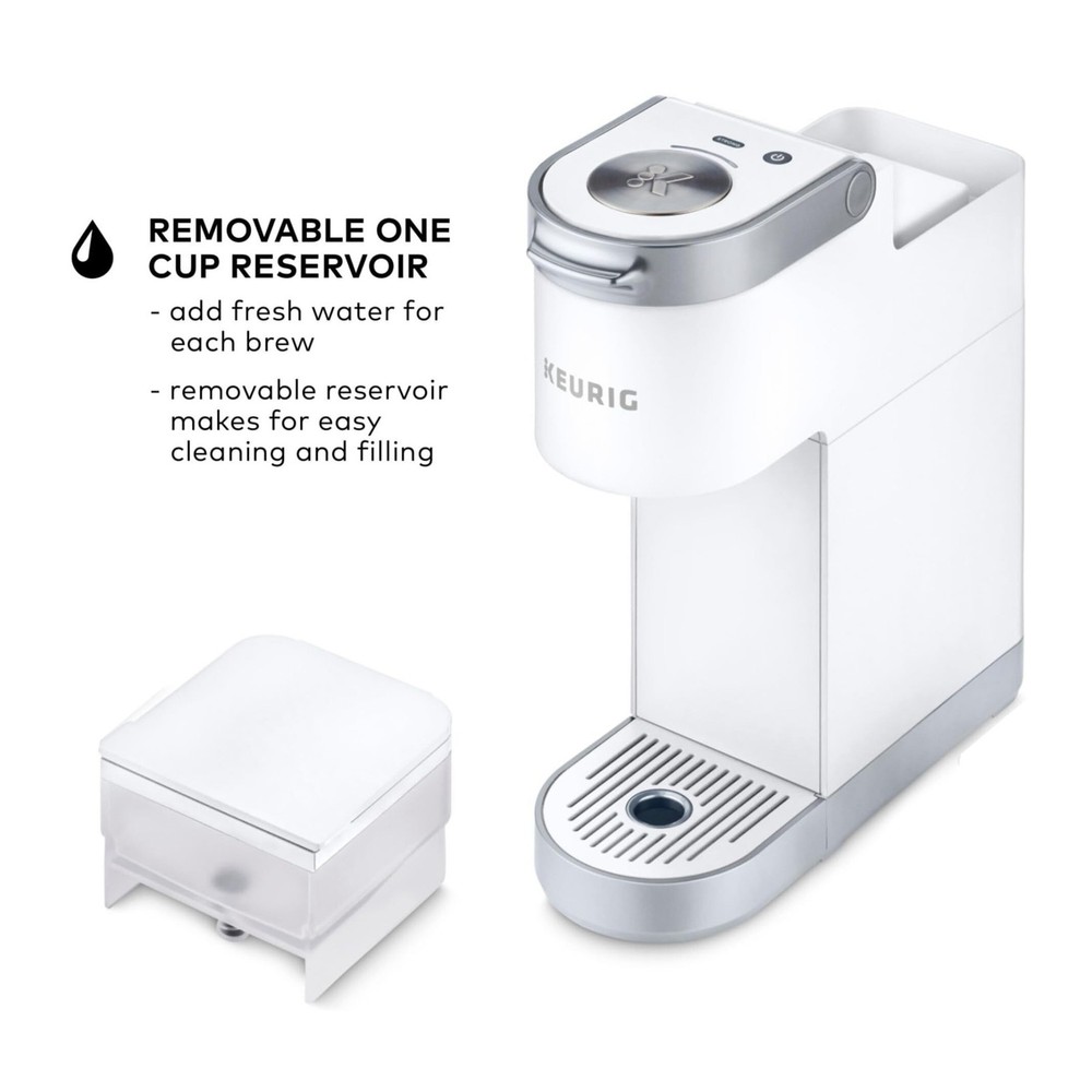 Keurig K-Mini Plus Single Serve Coffee Maker (White, Refurbished)