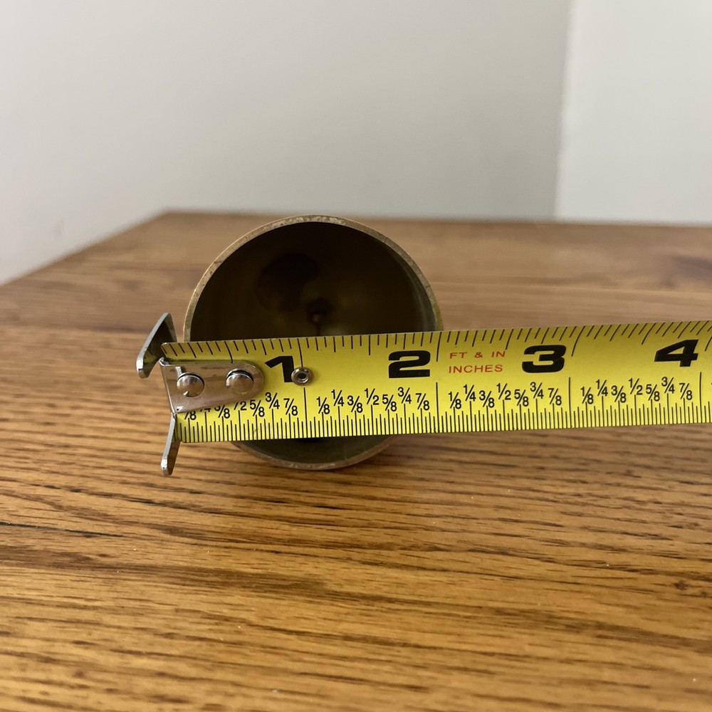 Vintage Brass Bell W/ Wood Handle