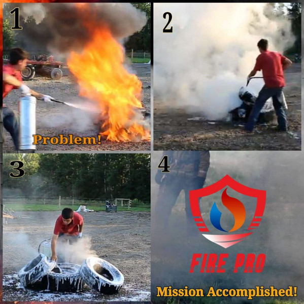 FirePro 2.5 Gal Extinguisher Powered by ColdFire-USER REFILLABLE, VERY EFFECTIVE