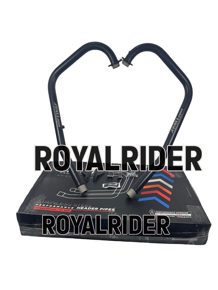 SSP HEADER PIPE BLACK FIT FOR ROYAL ENFIELD INTERCEPTOR & GT 650