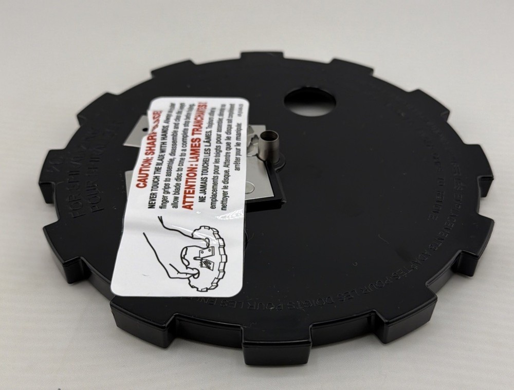 Magic Veggie Bullet VB-101 Replacement 2C Black Spiralizer Blade.