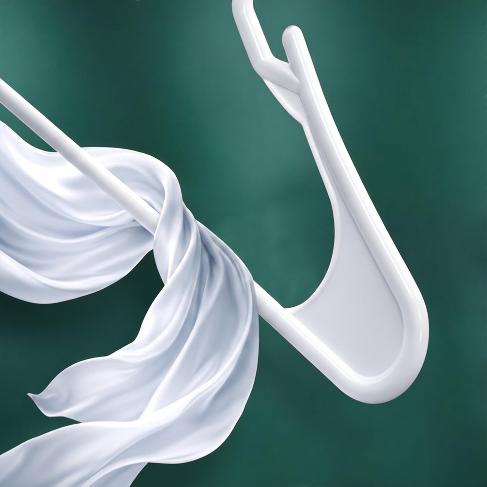 - Plastic Hangers 50 Pack - Space Saving Clothes Hanger - Durable and Strong ...
