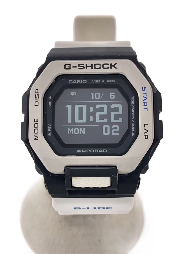 CASIO Quartz Watch G SHOCK Digital Rubber BLK WHT